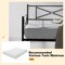 Metal Daybed Twin Bed Frame Stable Steel Slats Sofa Bed